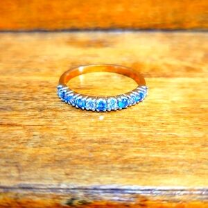 Spinel & Crystal Band Ring
